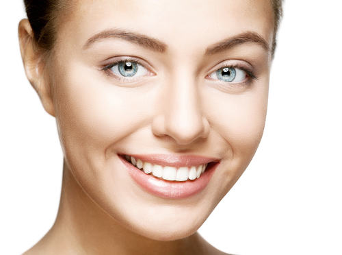 Woman Smile. Teeth Whitening. Dental Care.